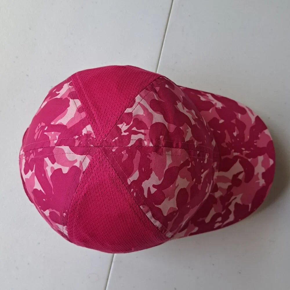 Under Armour Womens Pink Camo Adjust Baseball Cap Hat Poly Casual Golf - Picture 7 of 8